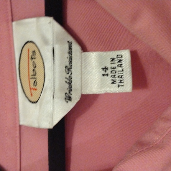 Pink Talbots button down - Picture 2 of 3